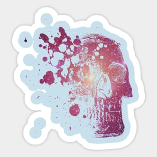 Skull Galaxy Sticker